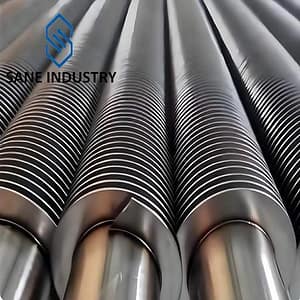 Laser welded finned tubes